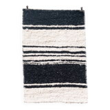 Handwoven recycled cotton rug - 40 x 60 cm