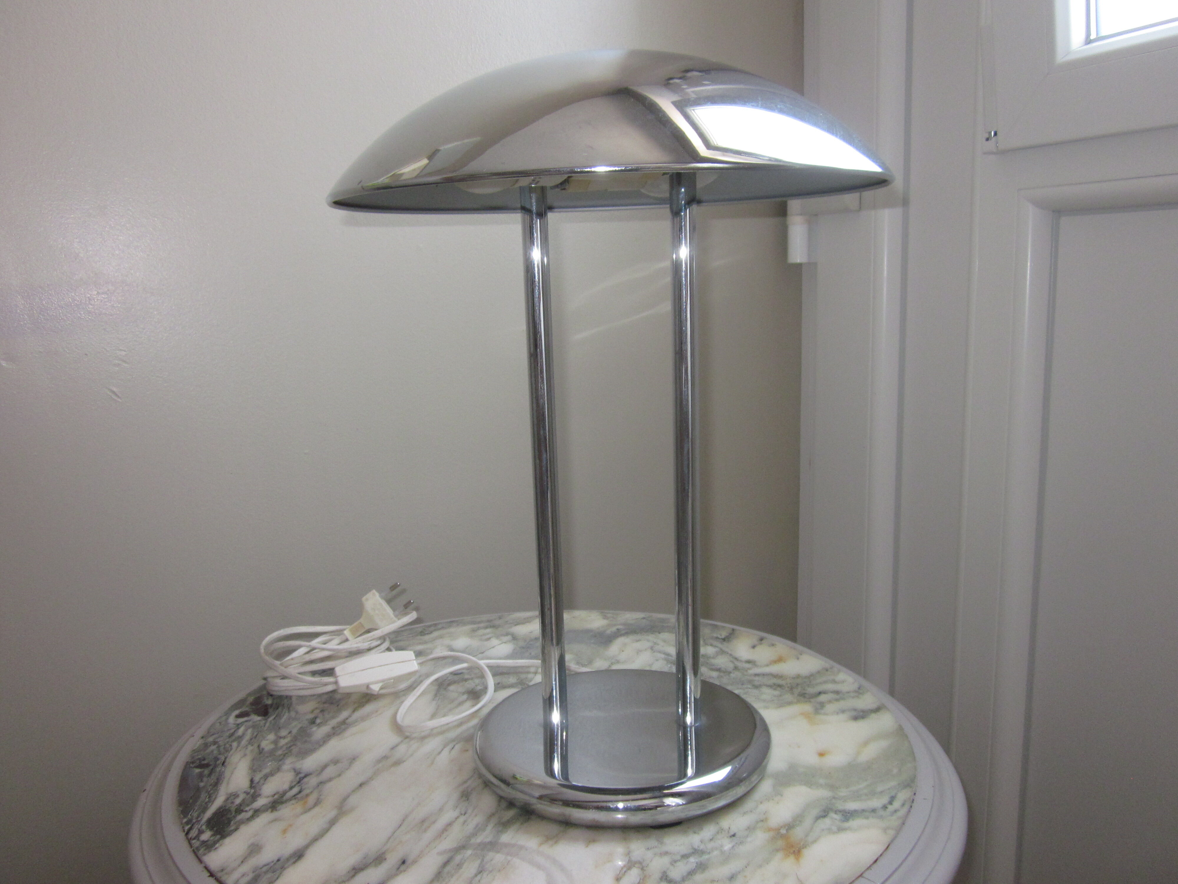 Chrome desk lamp