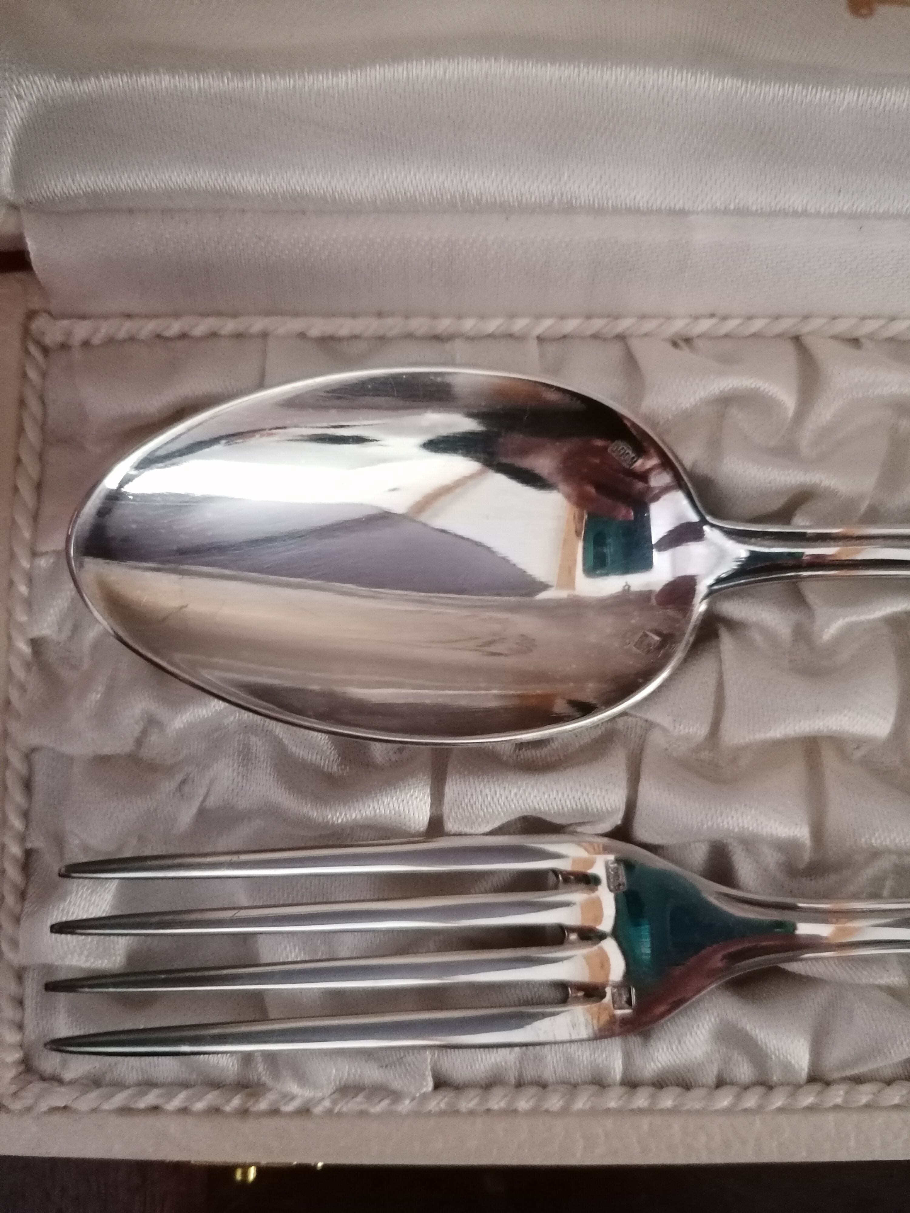 Wedding covers, fork and spoon