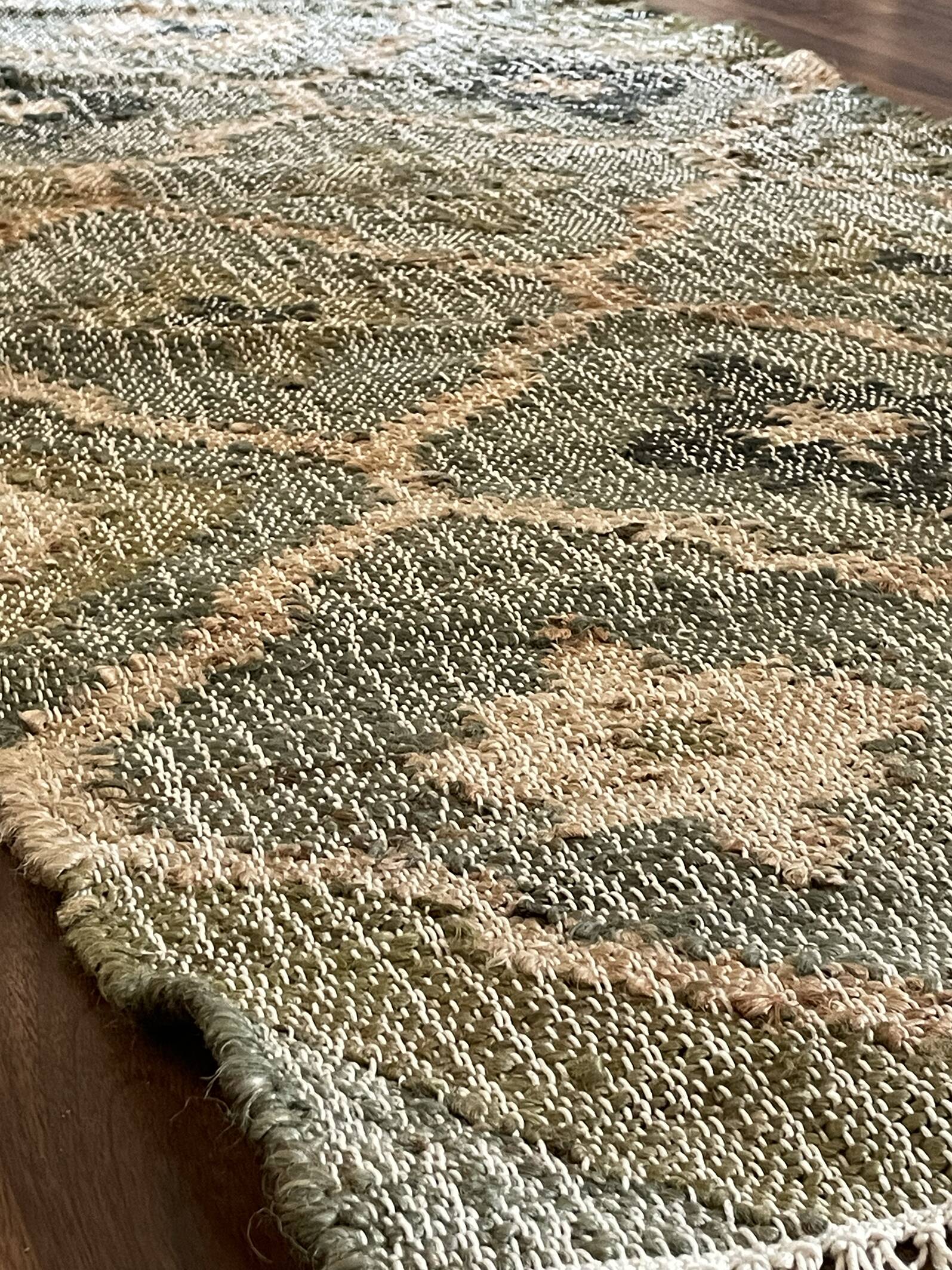 2.5x8 Ft-Hemp\Cotton Handwoven Kilim Runner,Home Decor,Gift,Bed Side Runner,Floor,Lobby,Rug/Carpet.