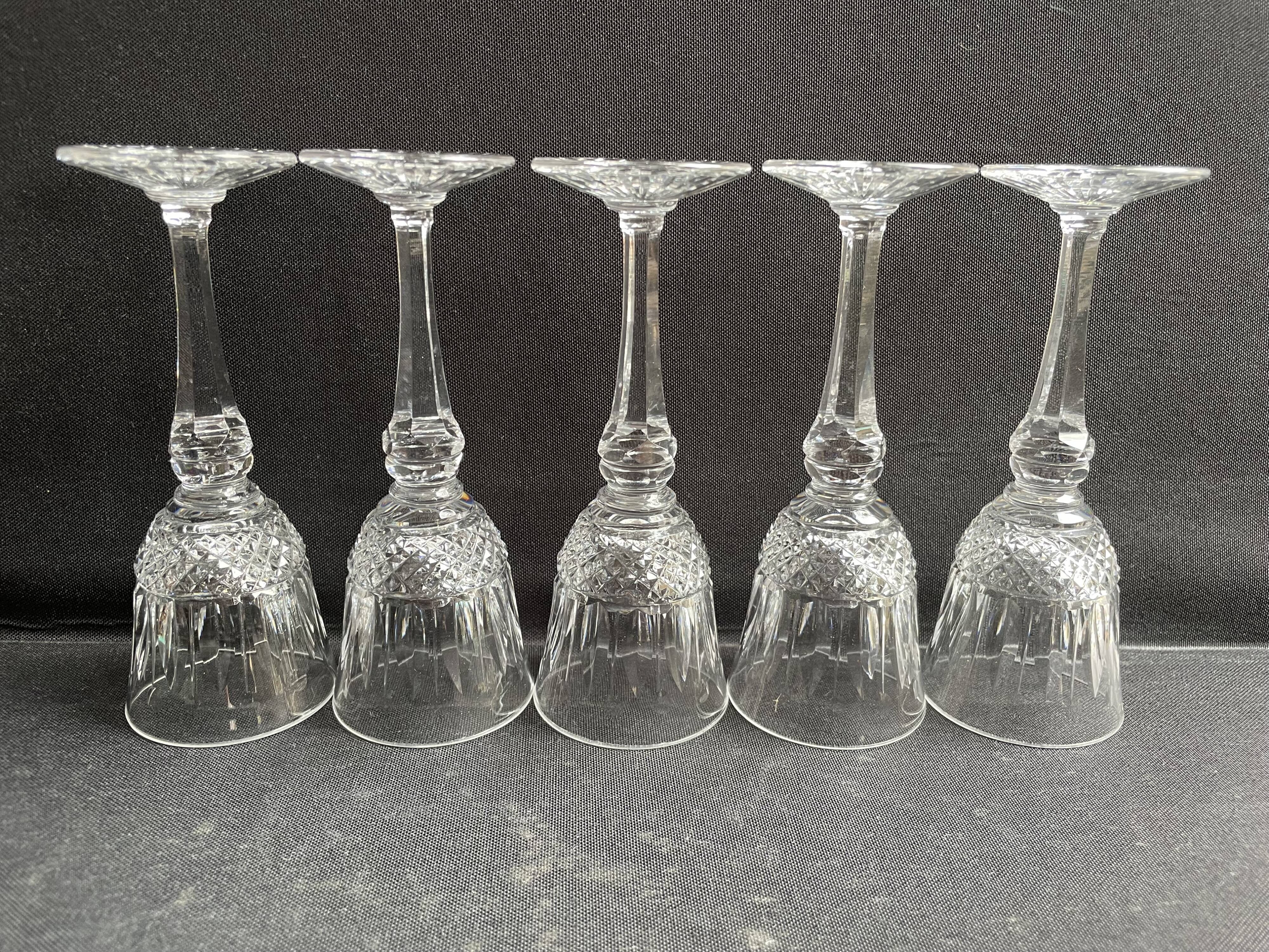 5 Water glasses – Mouth-blown and hand-cut crystal