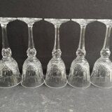 5 Water glasses – Mouth-blown and hand-cut crystal