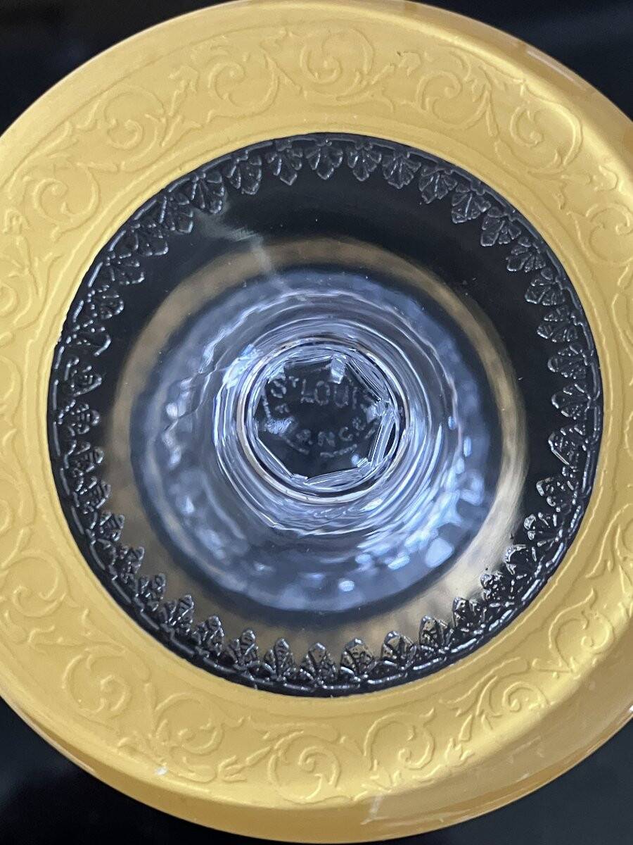 Crystal service from Saint Louis with 40 glasses - "Thistle" collection.