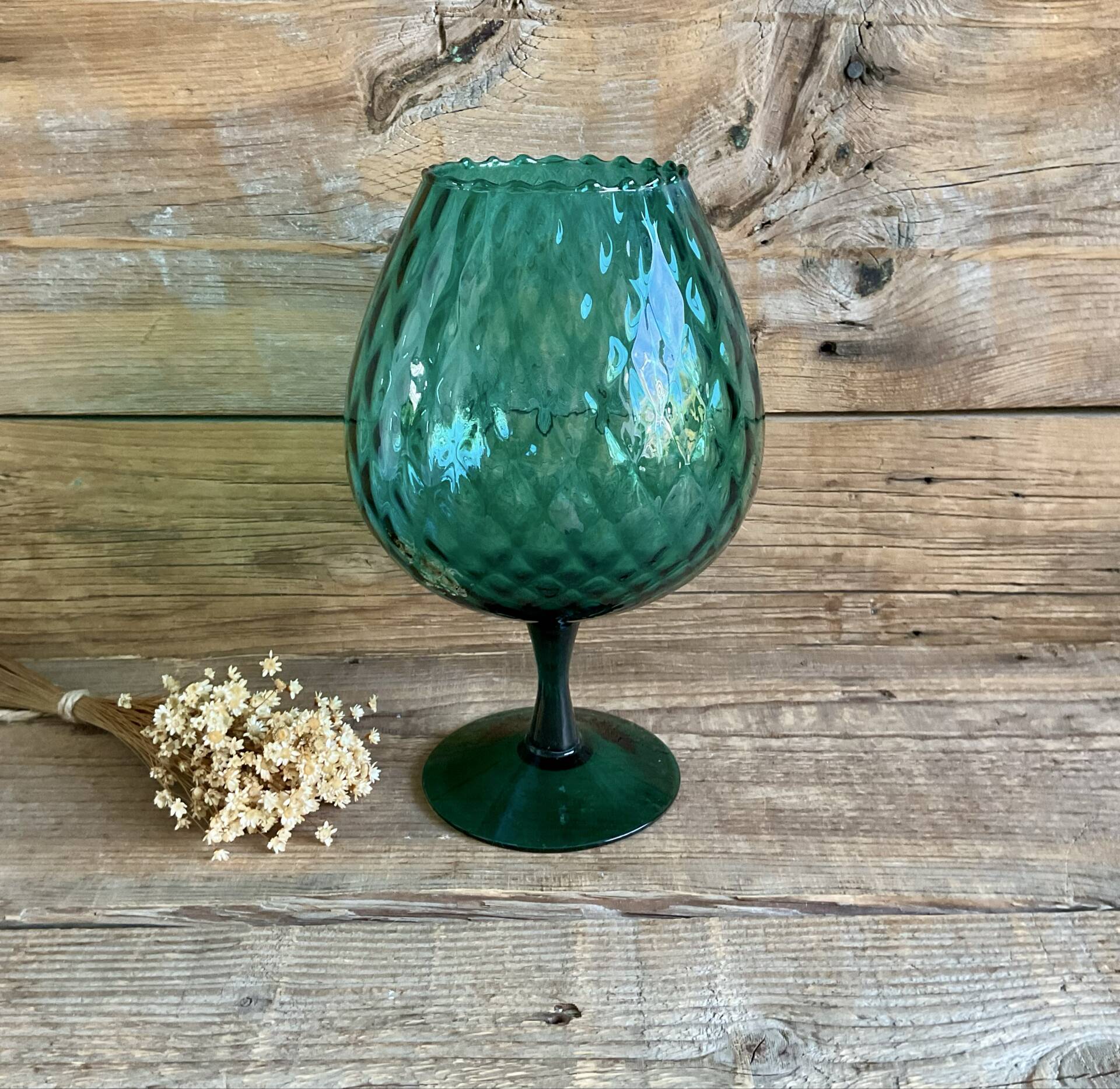 Emerald green Empoli vase