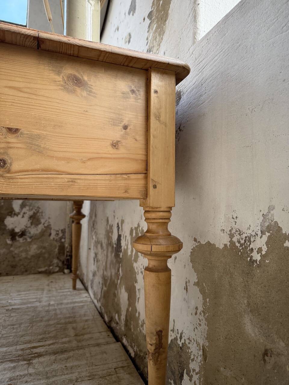 Blonde walnut desk and pine top 1900