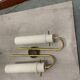 Brass Opaline Glass Sconces Set of 2 1950’s