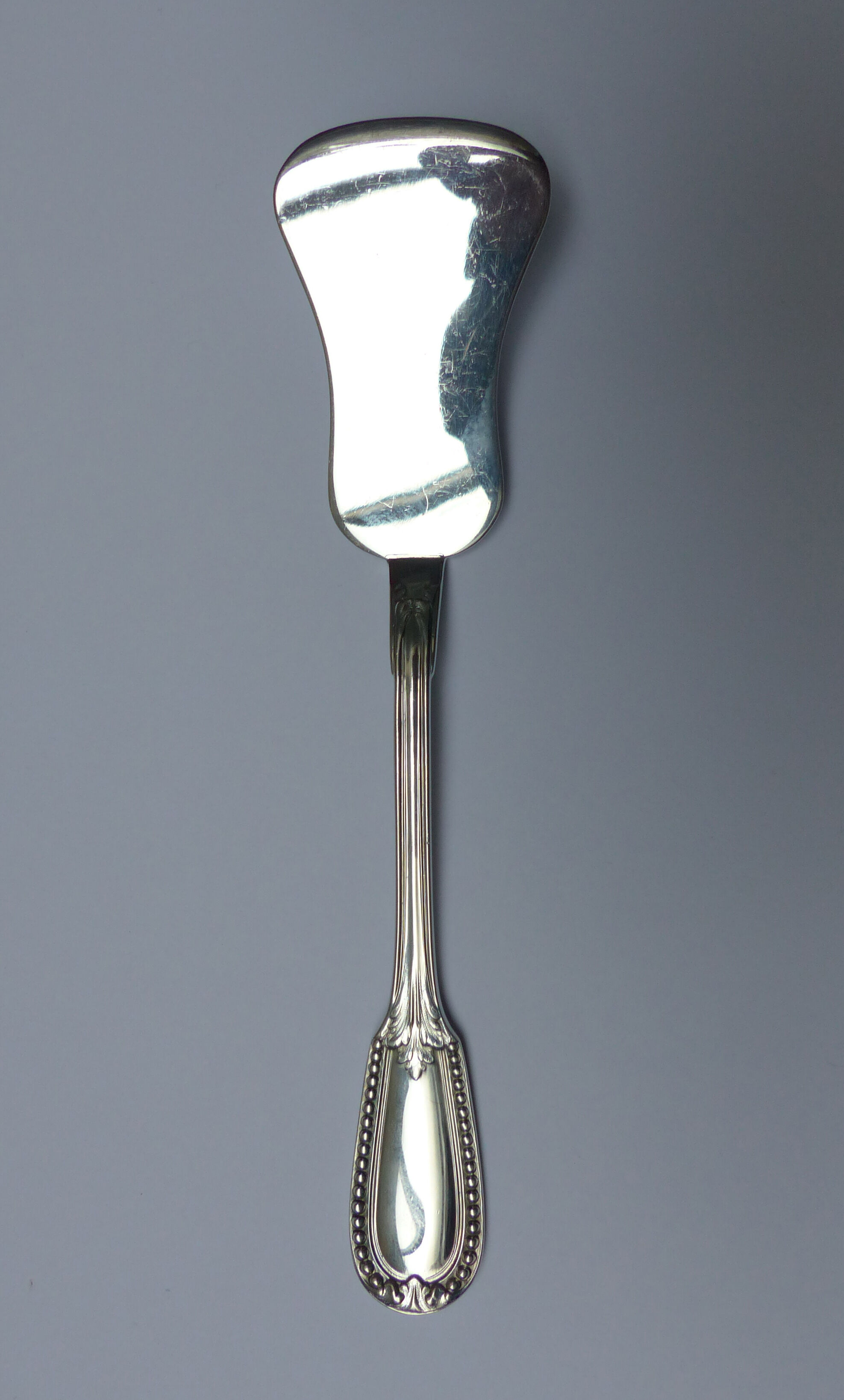 Antique silver mincing spoon