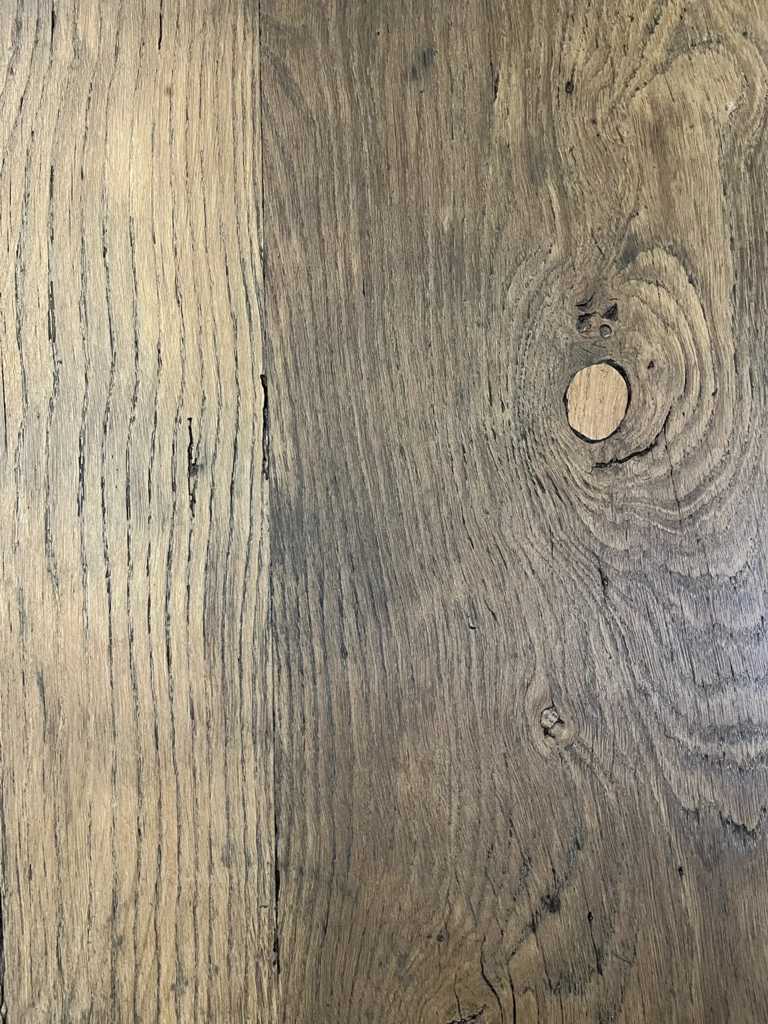 Rustic oak table