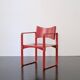 Fauteuil "271F" rouge par Verner Panton / August Sommer / Thonet