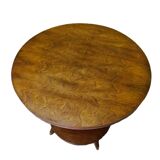 French Art Deco Veneered Side Table, 1930s