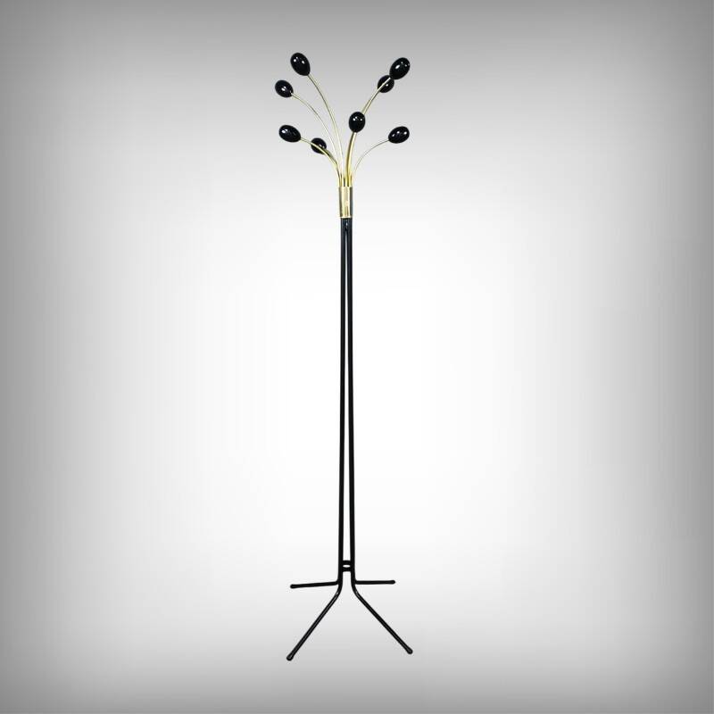 Coat Rack in Lacquered Metal, Italian Design – 1960