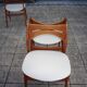 Set of 5 teak chairs by eric buch 1960