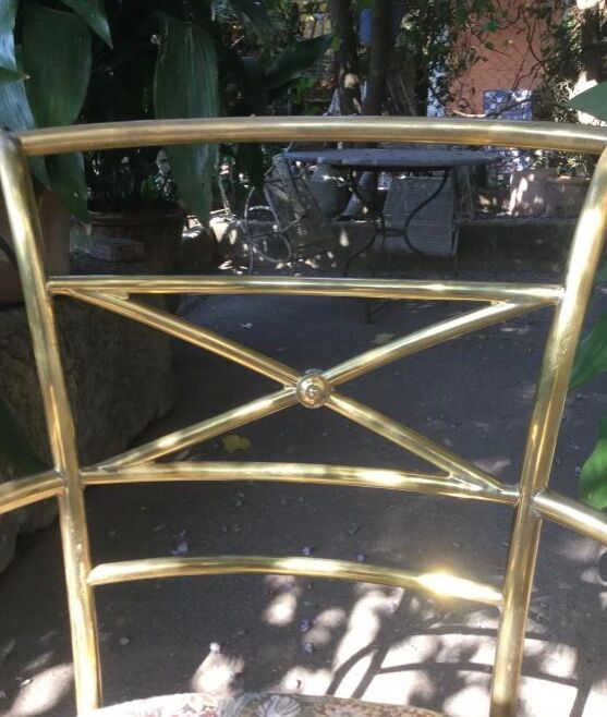 Large office chair circa 1950/60 in Brass