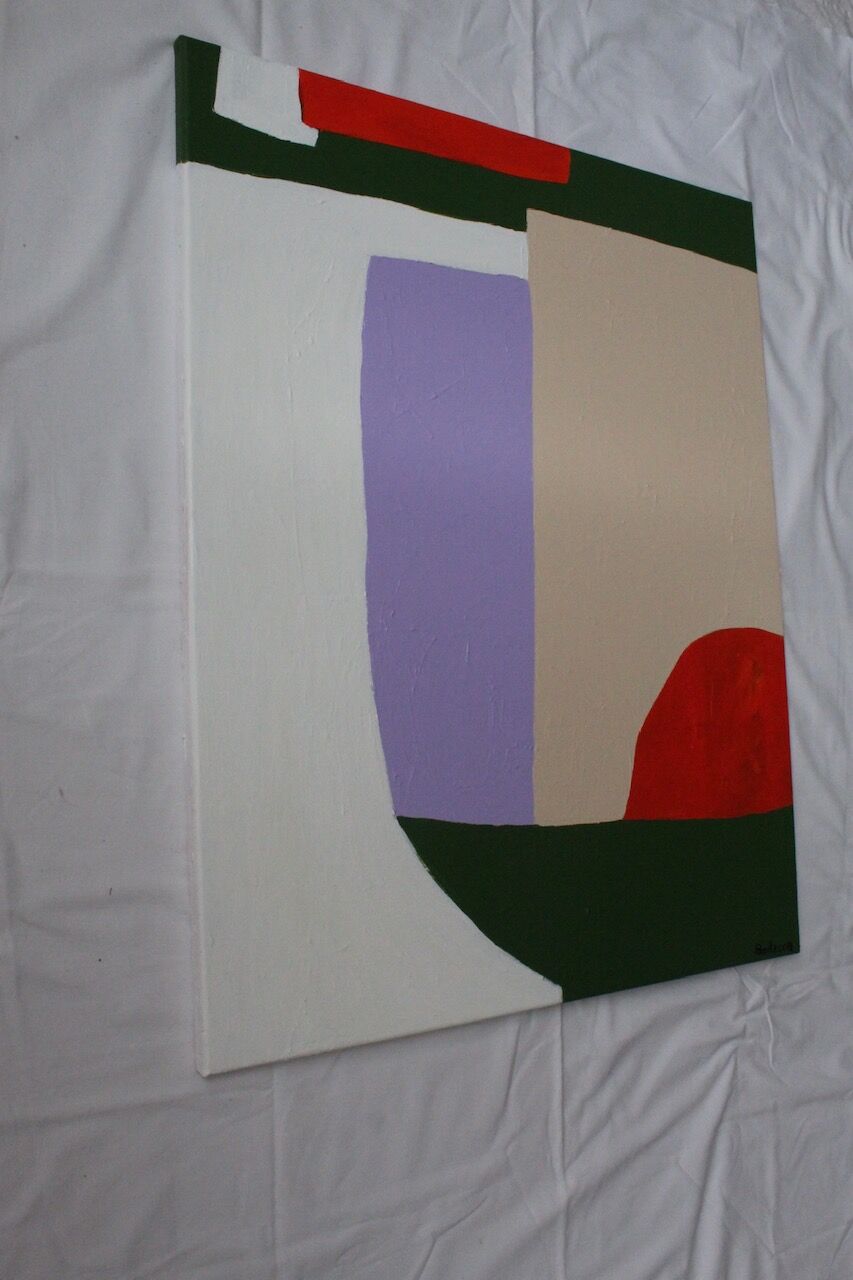Acrylic painting on stretched canvas