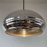 Vintage silver glass pendant light