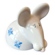 Salt cellar or porcelain salt shaker. Zoomorphic figurine of a mouse.