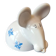 Salt cellar or porcelain salt shaker. Zoomorphic figurine of a mouse.