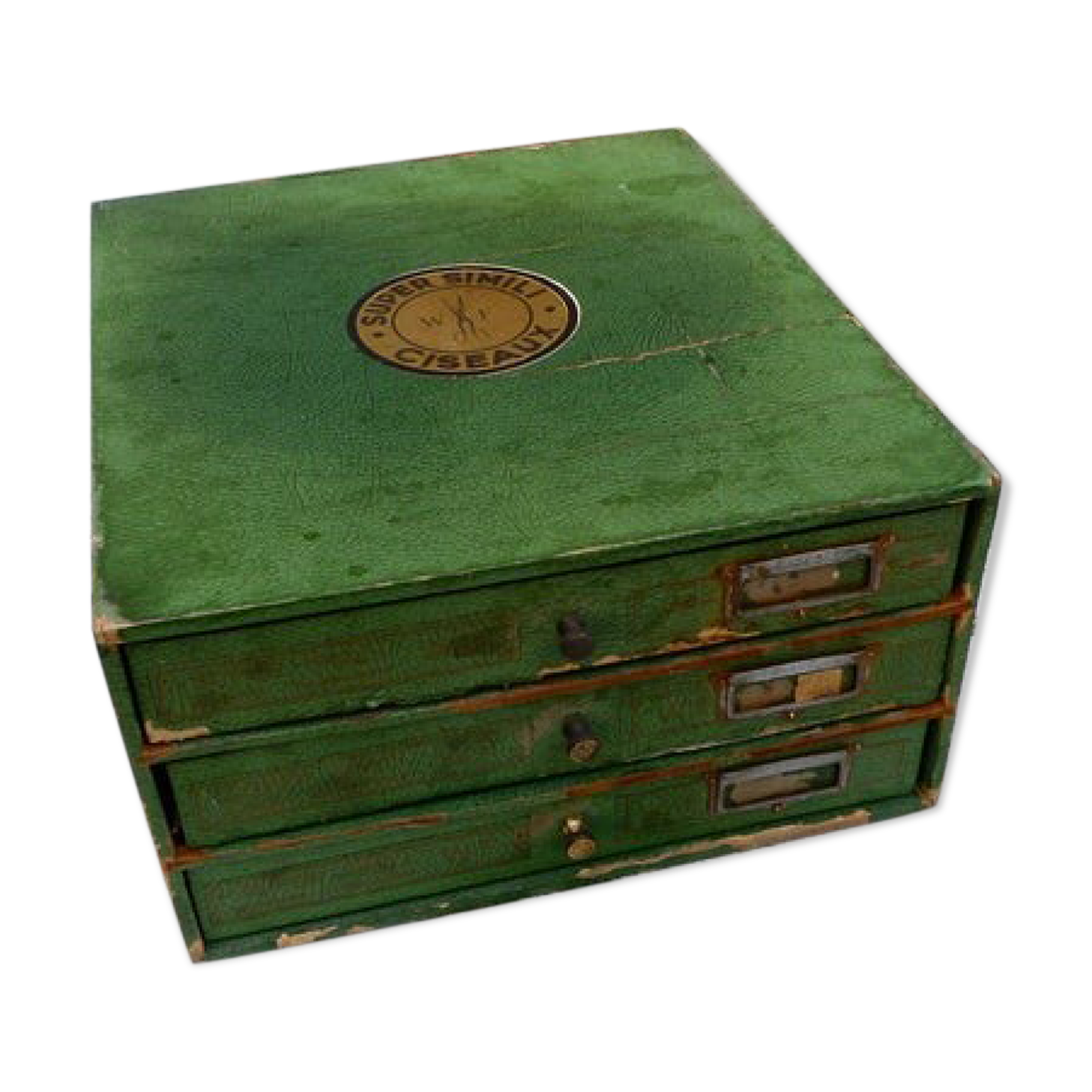 Old haberdashery furniture with drawers