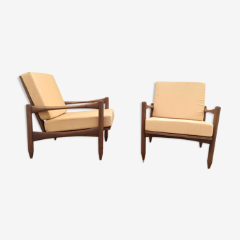 Pair of scandinavian armchairs 60