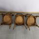 Suite of 6 wooden barhel barel bistro chair