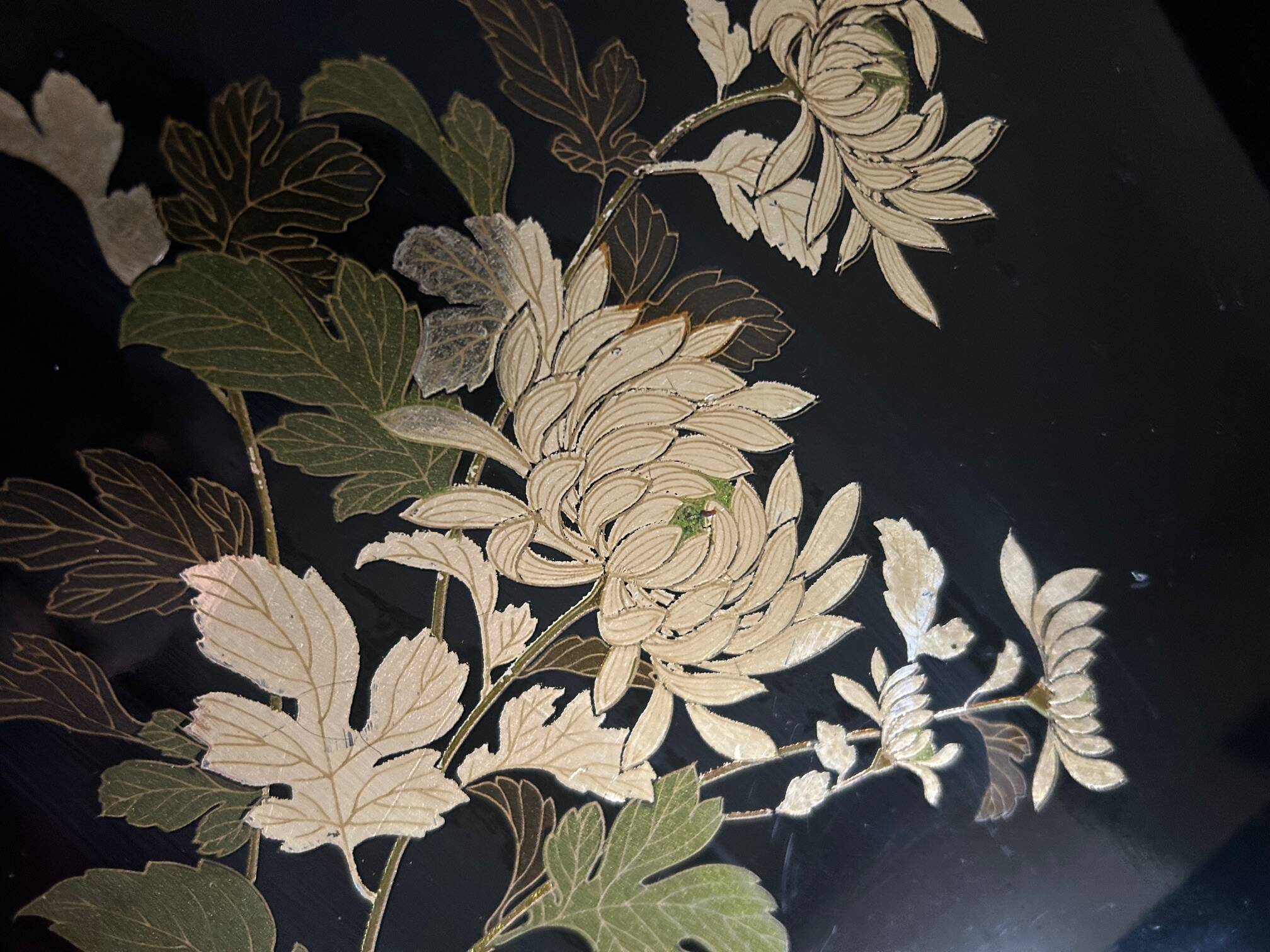 Japanese lacquered plateau 1970/1980