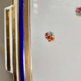 Blue and gold sweet egg set in Limoges porcelain, France, 1928