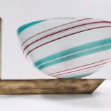 Applique Murale en Verre de Murano et Laiton par Dino Martens pour Aureliano Toso, Italie