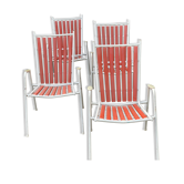 4 chaises de jardin