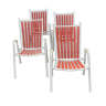 4 mid century modern garden chairs