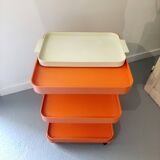 Vintage seventies serving trolley
