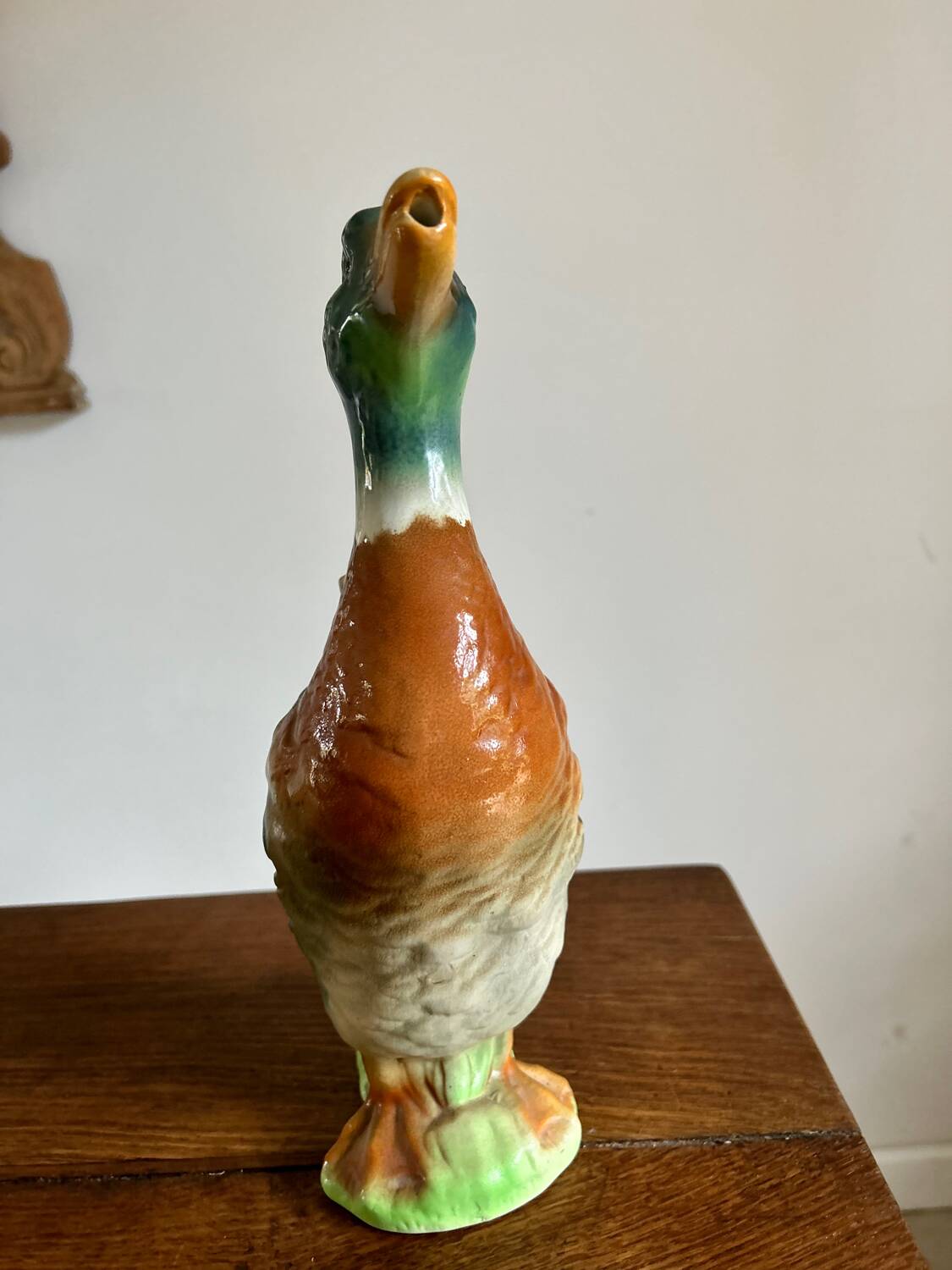 Ceramic duck decanter
