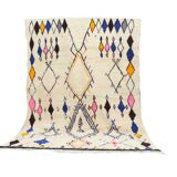Handmade wool Berber rug 310 X 207 CM