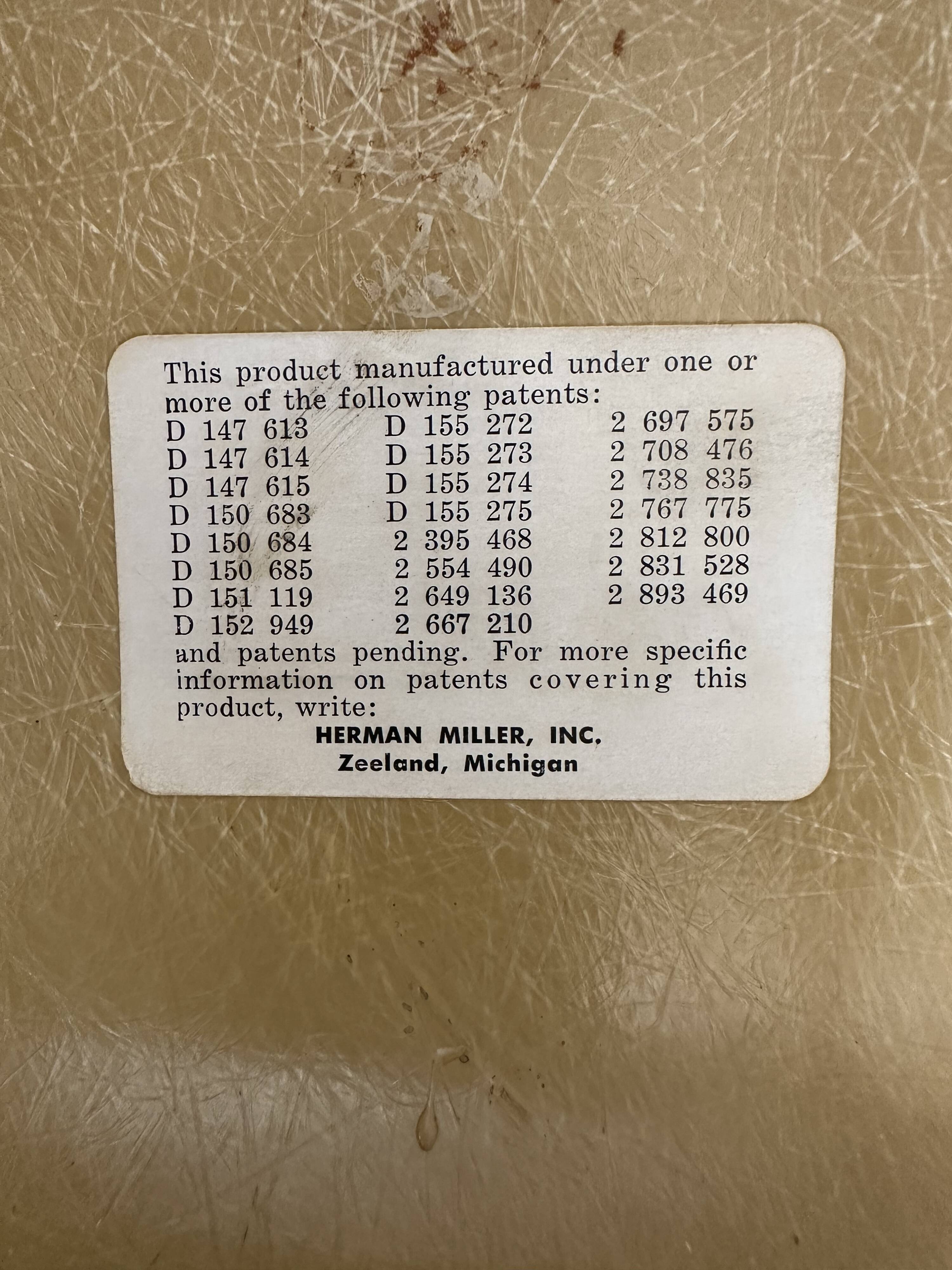 Set of 6 original Eames DSW chairs by Herman Miller