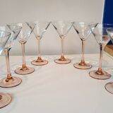 Verres à coctel rose
