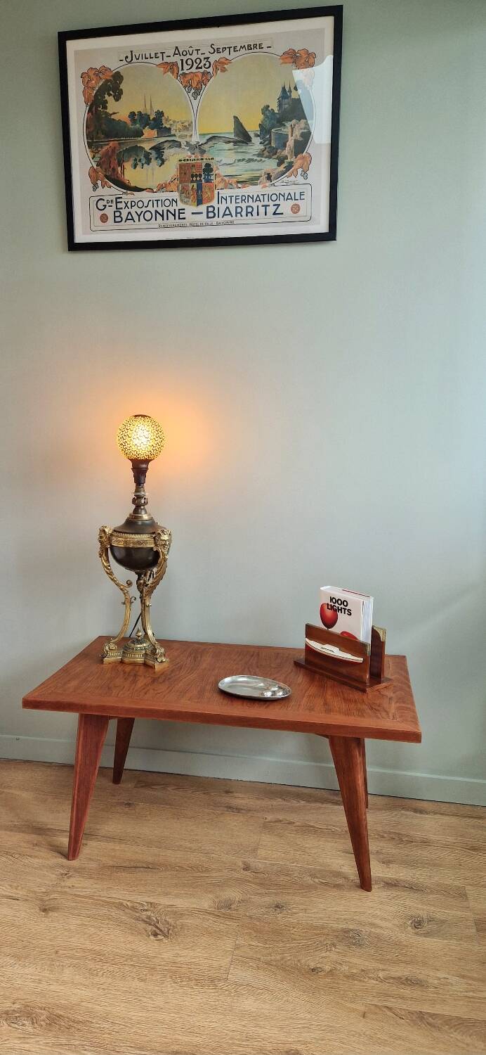 Scandinavian style coffee table from the 50s in rosewood