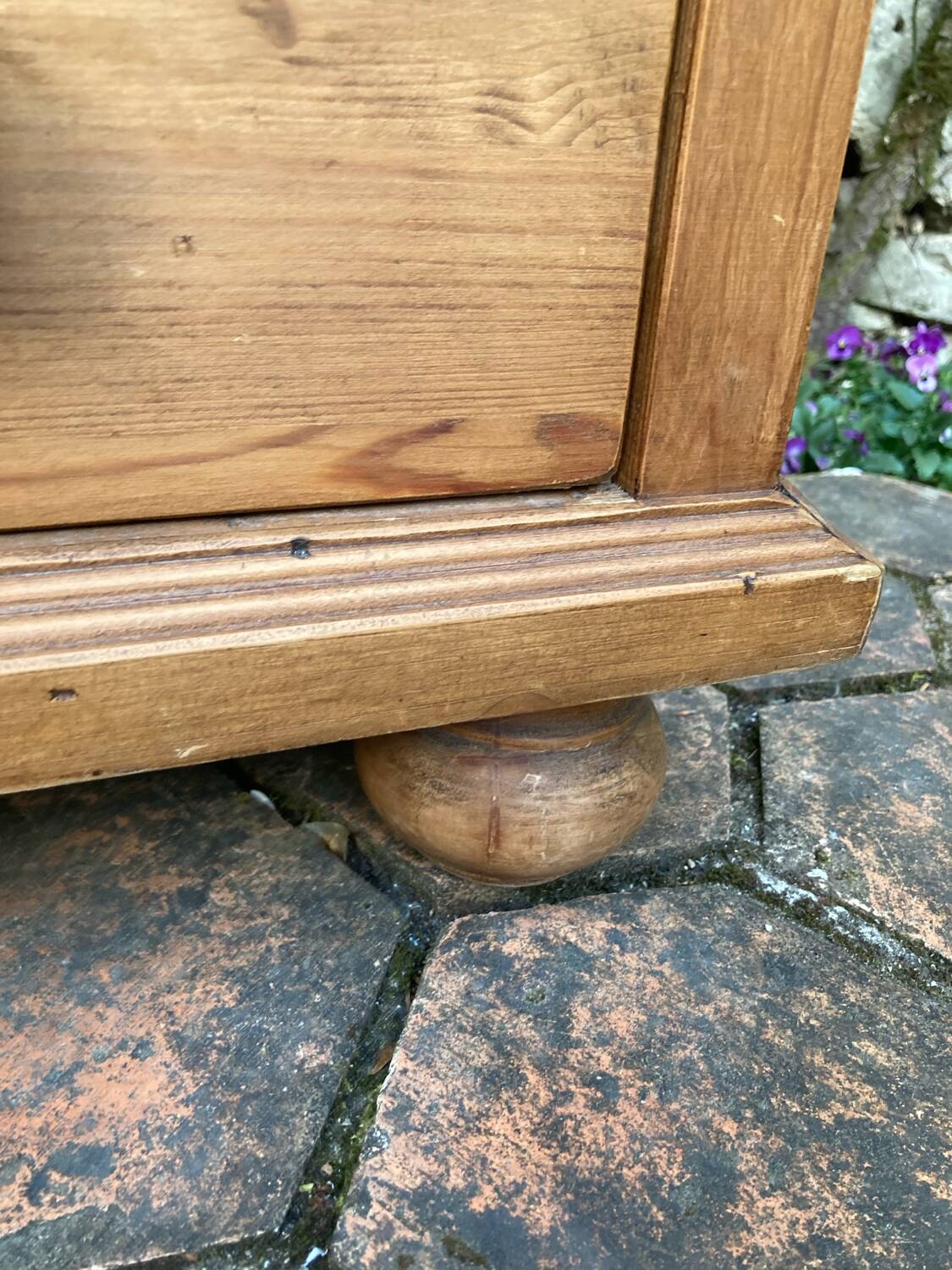 Antique pine chest of drawers