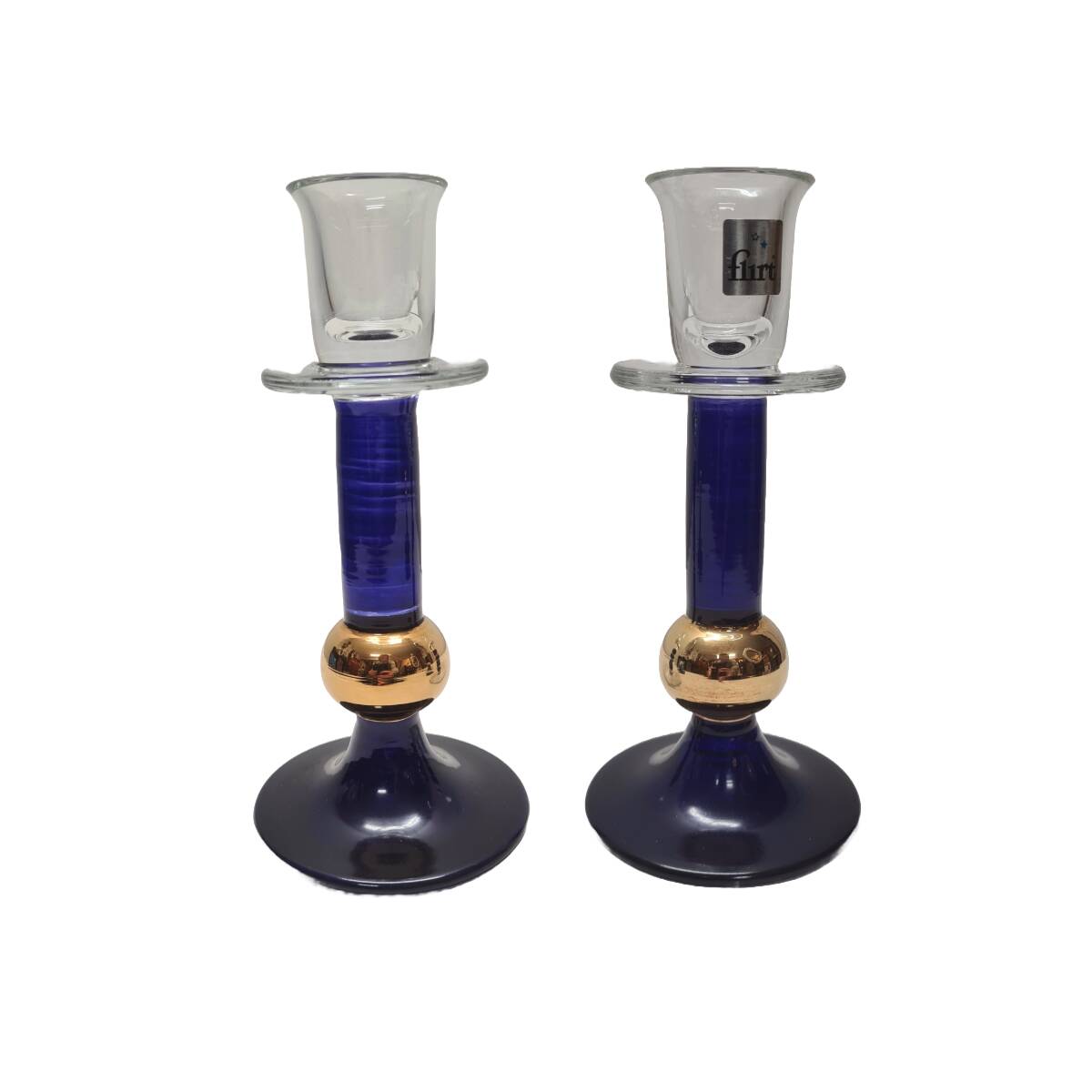 Glass Design Candlesticks And Jar From Flirt, 1990s