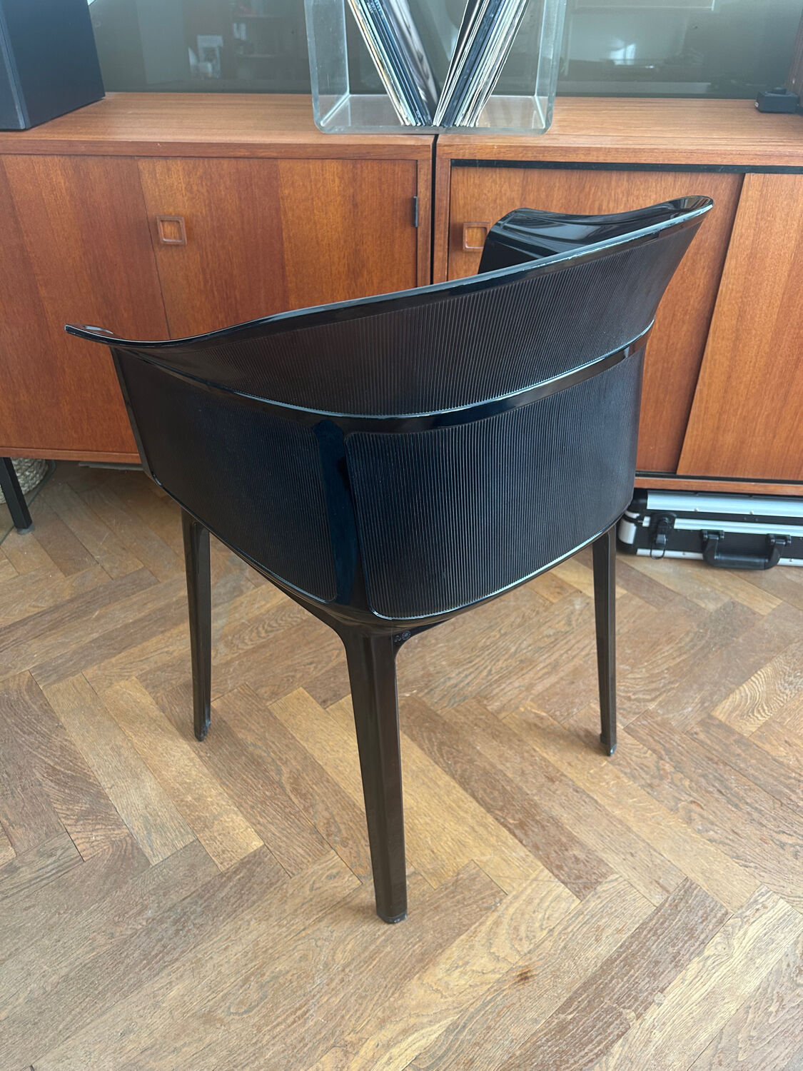 Black "Papyrus" armchair designed by Ronan and Erwan Bouroullec vintage