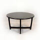 Restored Round Wooden Coffee Table, Czechoslovakia, 1970s