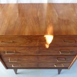 Compass feet chest of drawers