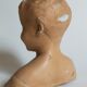 Buste de petit enfant en plâtre ancien