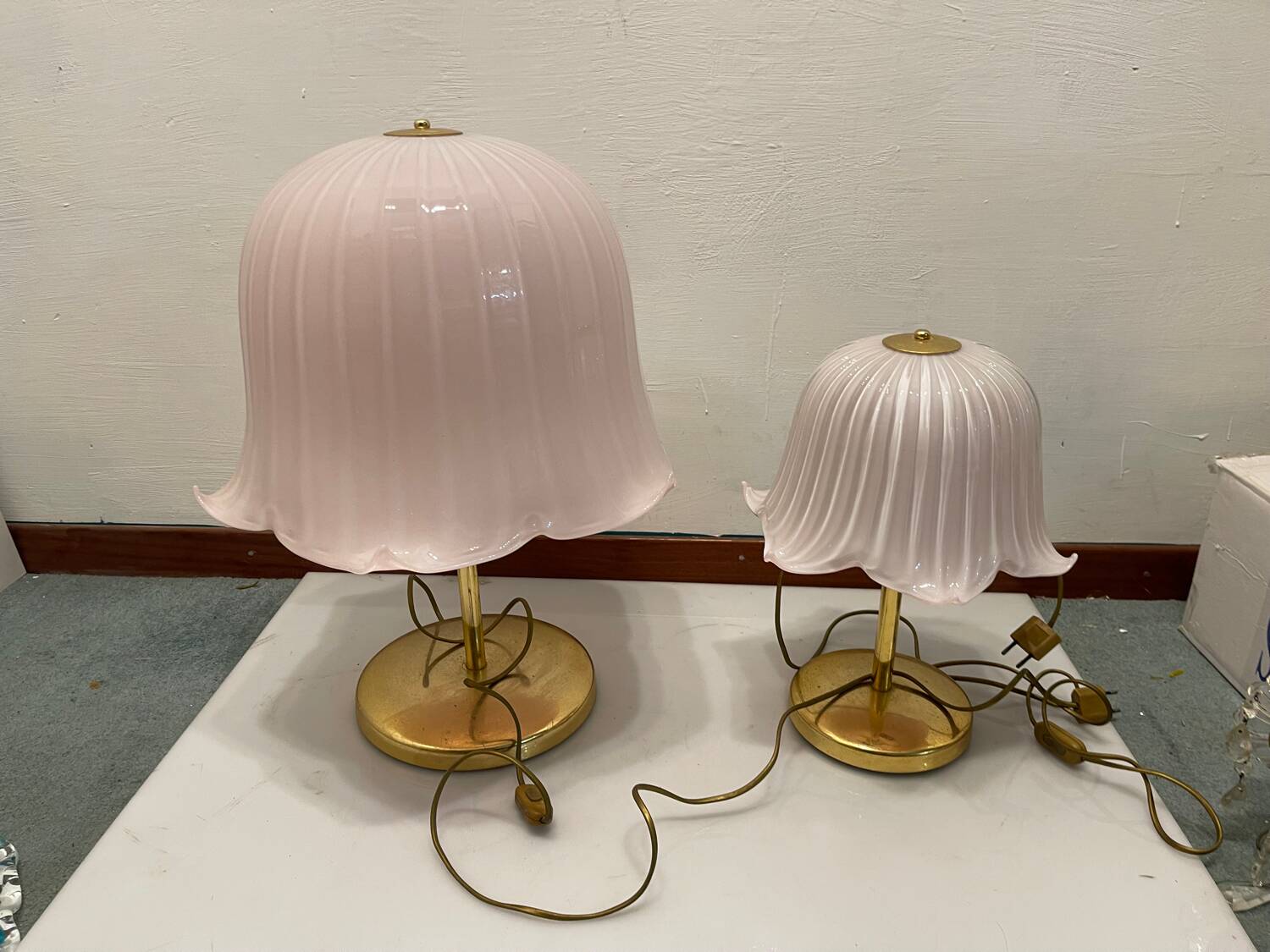 Murano Glass Table Lamps Set of 2 PAF Studio Milan