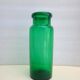 Antique green glass pharmacy jar
