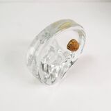 Modernist pipe ashtray, Glasdesign Georgshutte, Germany, 1970s.