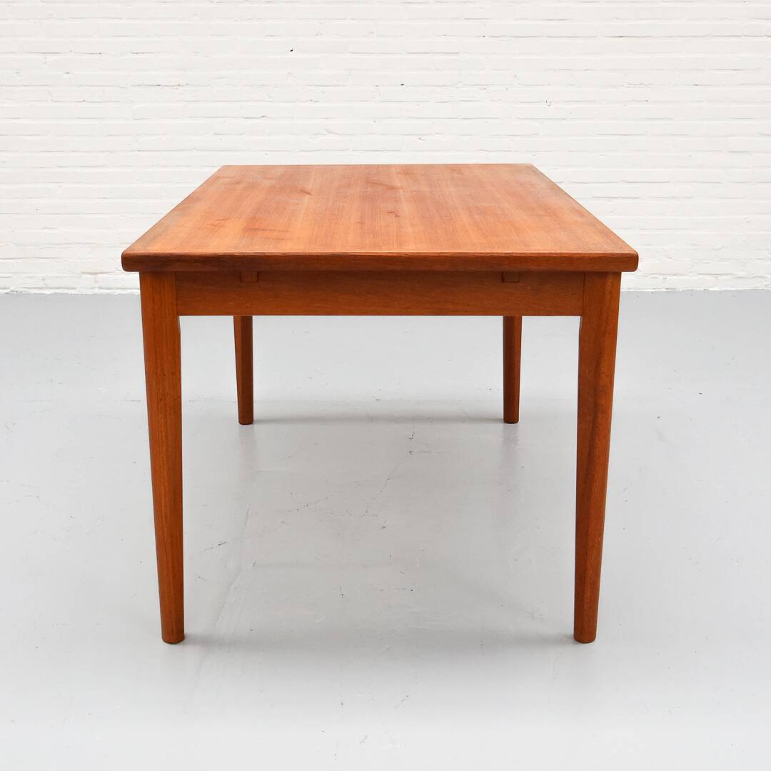 Table à manger extensible en teck danoise par brdr furbo années 1960