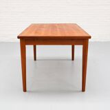 Danish extendable teak dining table by brdr furbo 1960s