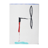 Original signed engraving Riera I Arago Jose Maria, Avión en ángulo sobre agua, 2010
