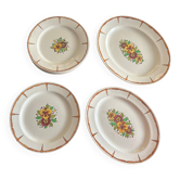 Ensemble de plats art deco boch fréres la louviére