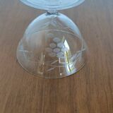 9 hand-cut art deco champagne glasses