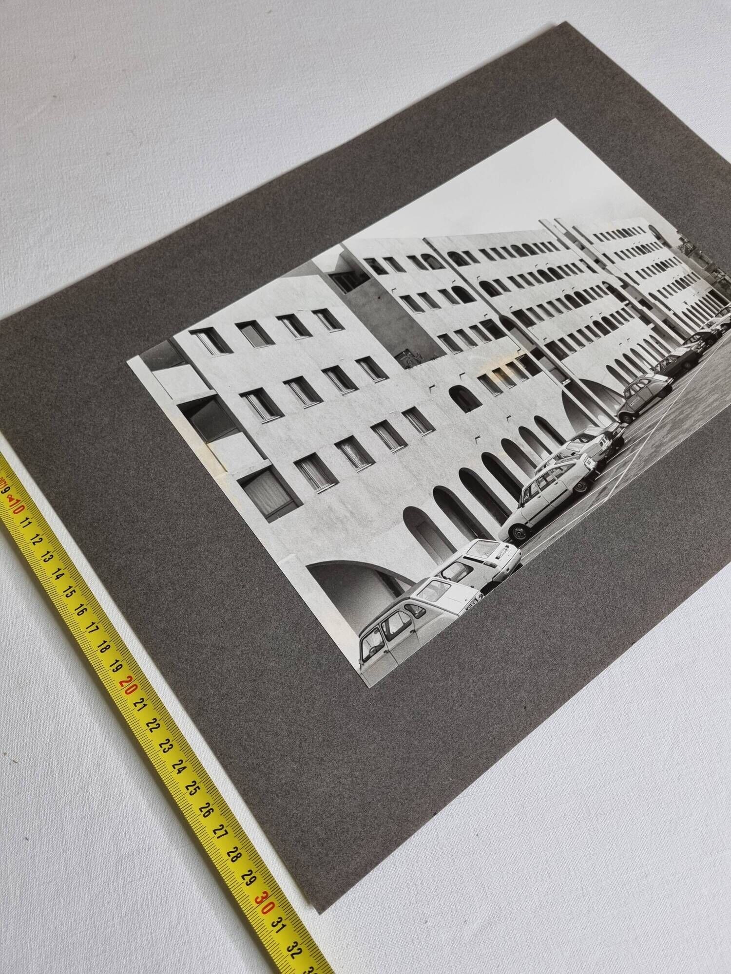 Art photography, town planning, architecture, vintage silver print, 1960s